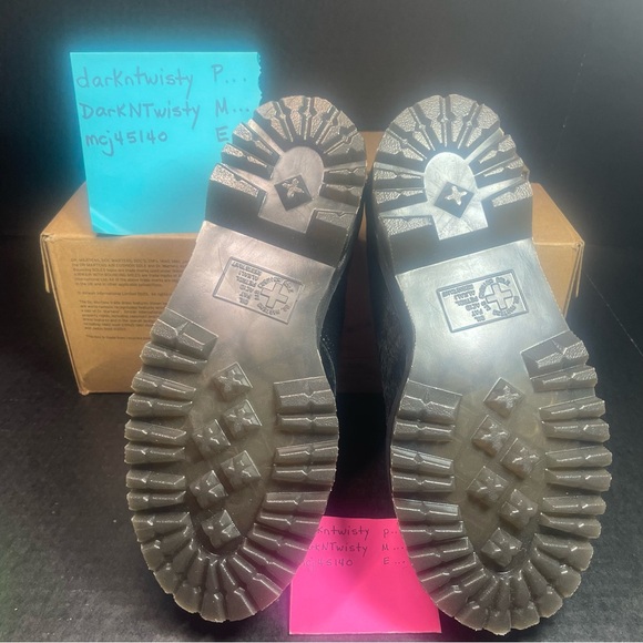 BNIB Dr.Martens 1461 QUAD BLACK CALF HAIR ON PLATFORM LOAFER UK3 US5 Big Kid 3 - Picture 7 of 12